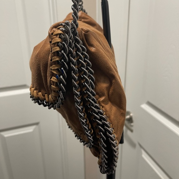 Stella McCartney Brown Suede Chain Purse- Falabella Shoulder Bag - Picture 4 of 14